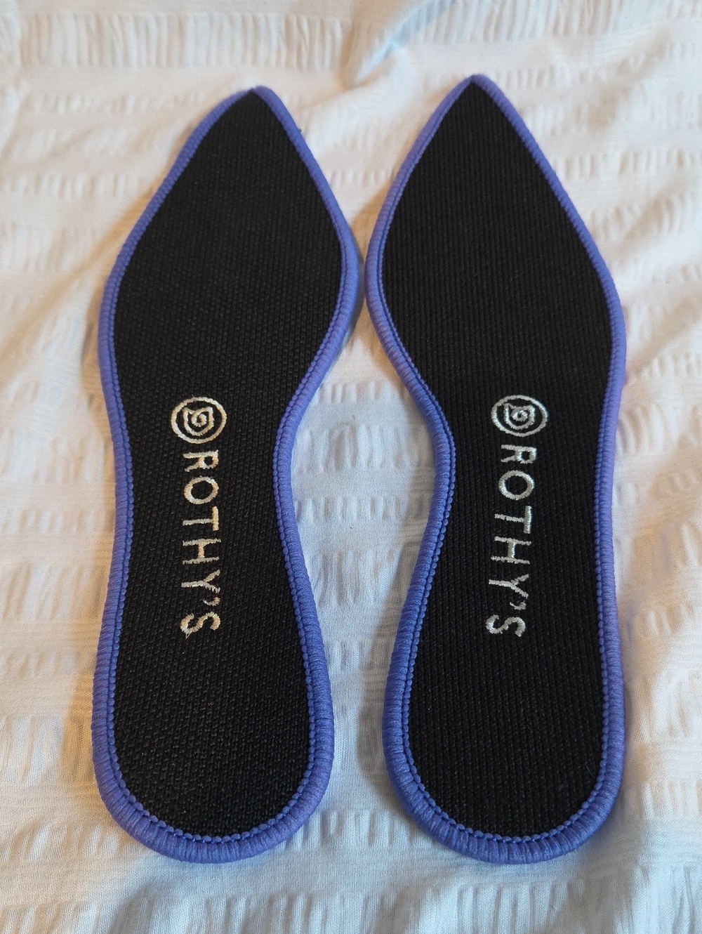 Rothy's Black Insoles with Purple Trim - Women's Comfort Inserts